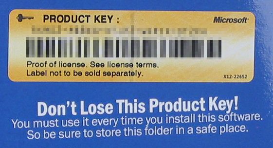 Windows xp pro retail serial key
